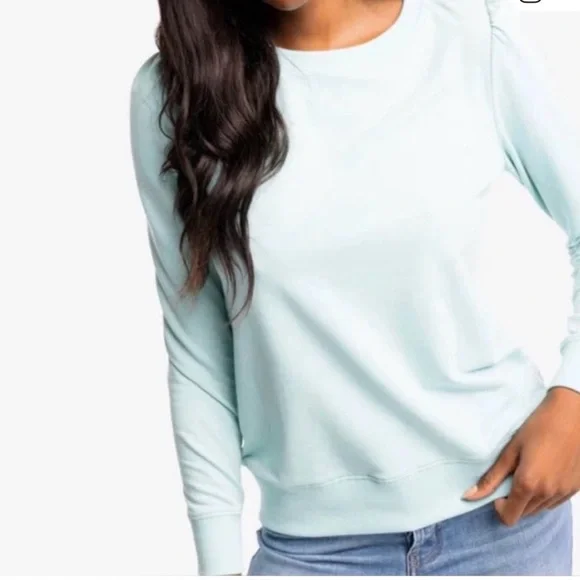 Southern Tide Aqua Long Sleeve Top - Picture 1 of 7